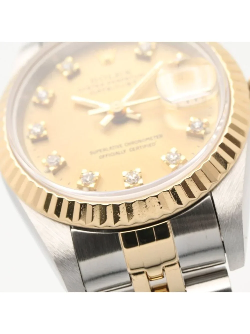 Rolex Watch Datejust Diamond S Number CH QP 18k Stainless Steel